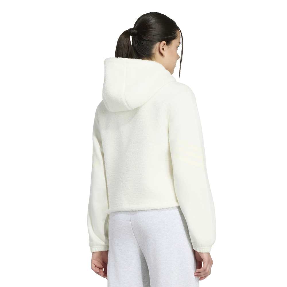 ADIDAS GIRLS FUTURE ICONS FULL ZIP HOODED JACKET
