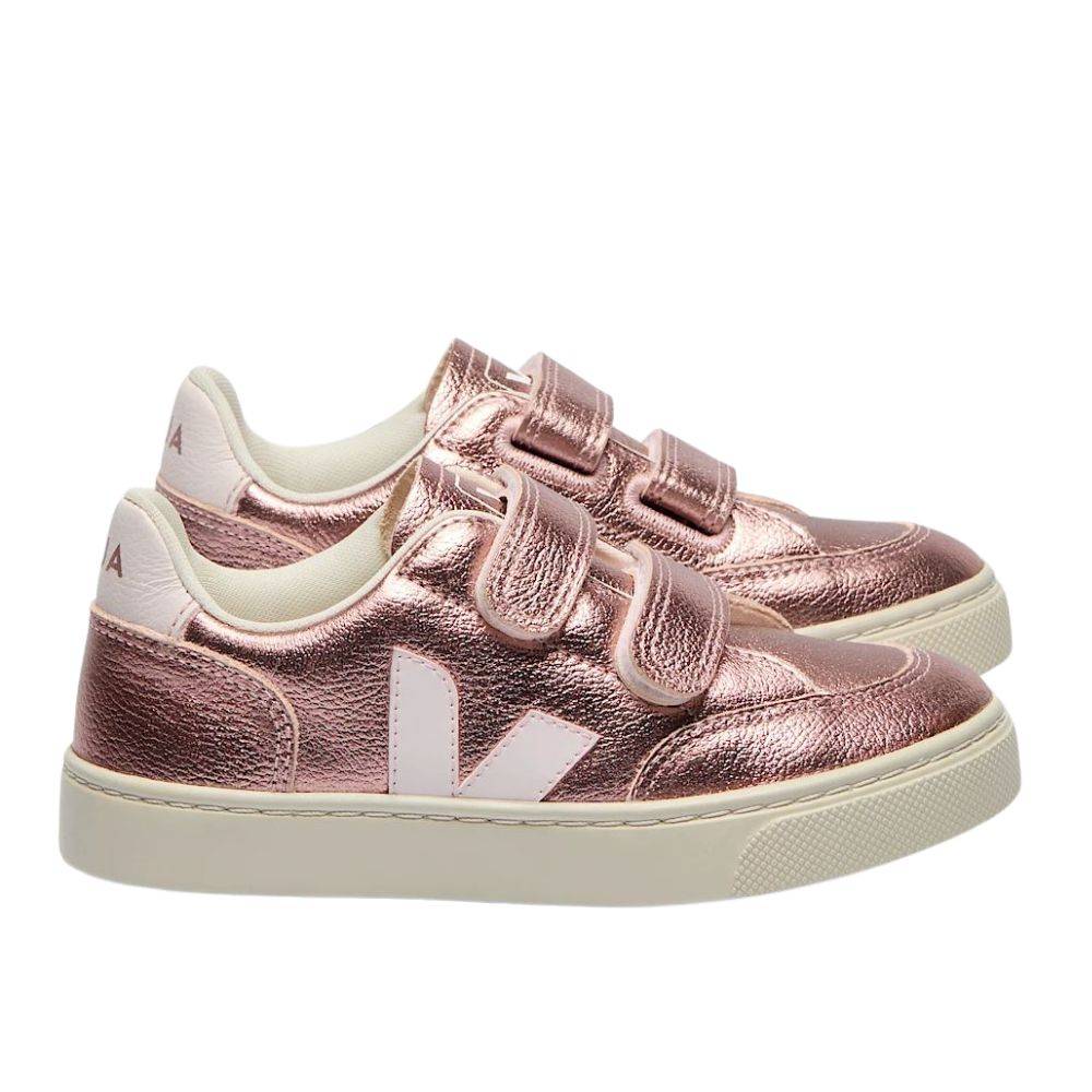 VEJA V-12 CHROME FREE LEATHER KIDS