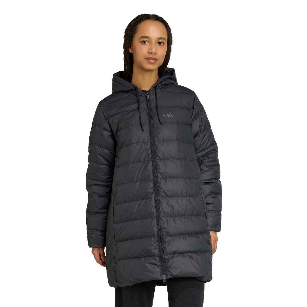 ADIDAS ESSENTIALS CLIMAWARM 3 STRIPES LIGHT DOWN HOODED PARKAS