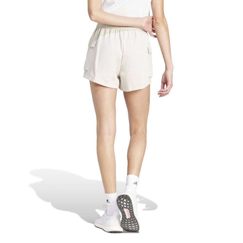 ADIDAS ESSENTIALS SMALL LOGO FRENCH TERRY CARGO SHORTS