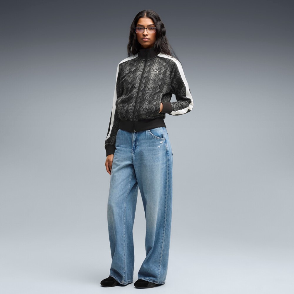 PUMA T7 SNAKE AOP SHORT TRACK JACKET