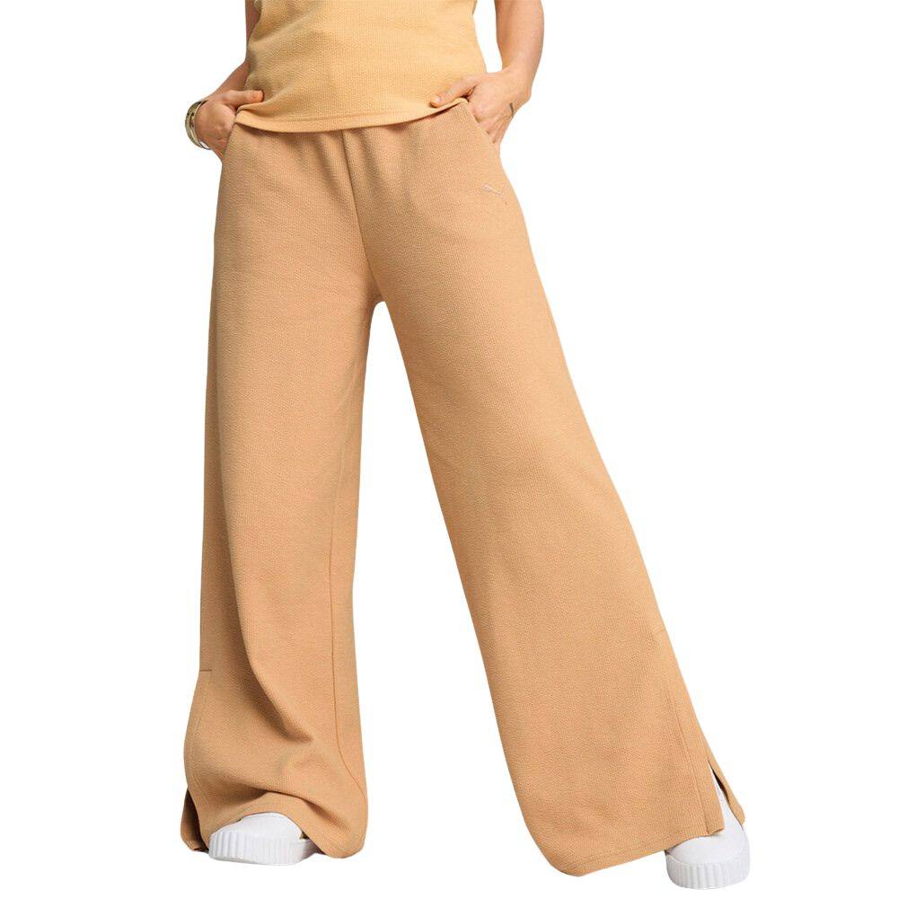PUMA HER COMFORT HIGH-WAIST STRAIGHT PANTS