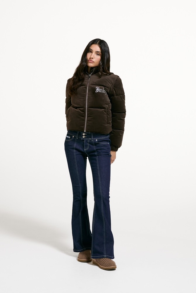 JUICY COUTURE MARGO DIAMANTE CONVERTIBLE PUFFER GILET