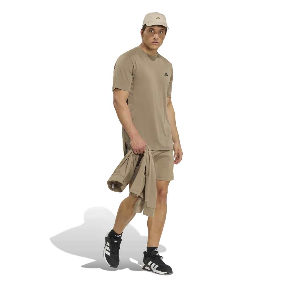 ADIDAS M TECH ESSENTIALS WORKOUT 3-STRIPES T-SHIRT
