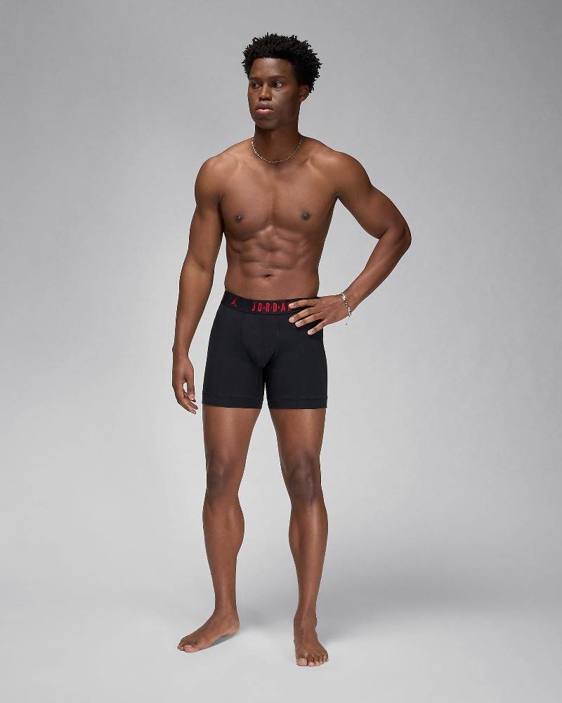 NIKE JORDAN MENS FLIGHT COTTON CORE 3PK BOXER BRIEFS