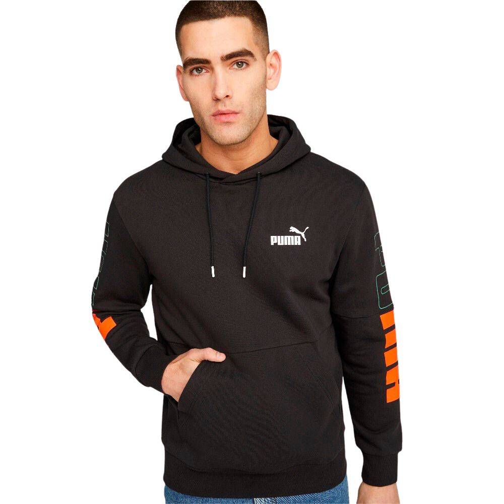 PUMA POWER COLORBLOCK FLEECE HOODIE