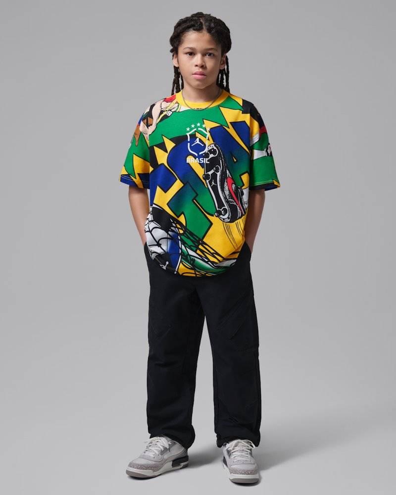NIKE JORDAN BOYS MJ ESS BOXY GOAL TEE