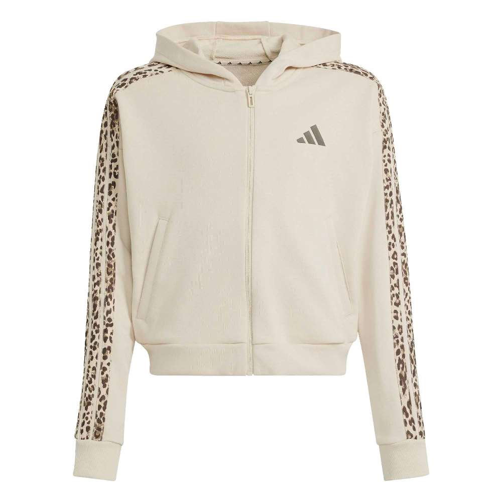 ADIDAS GIRLS SEASONALS ANIMAL FULL ZIP HOODIE