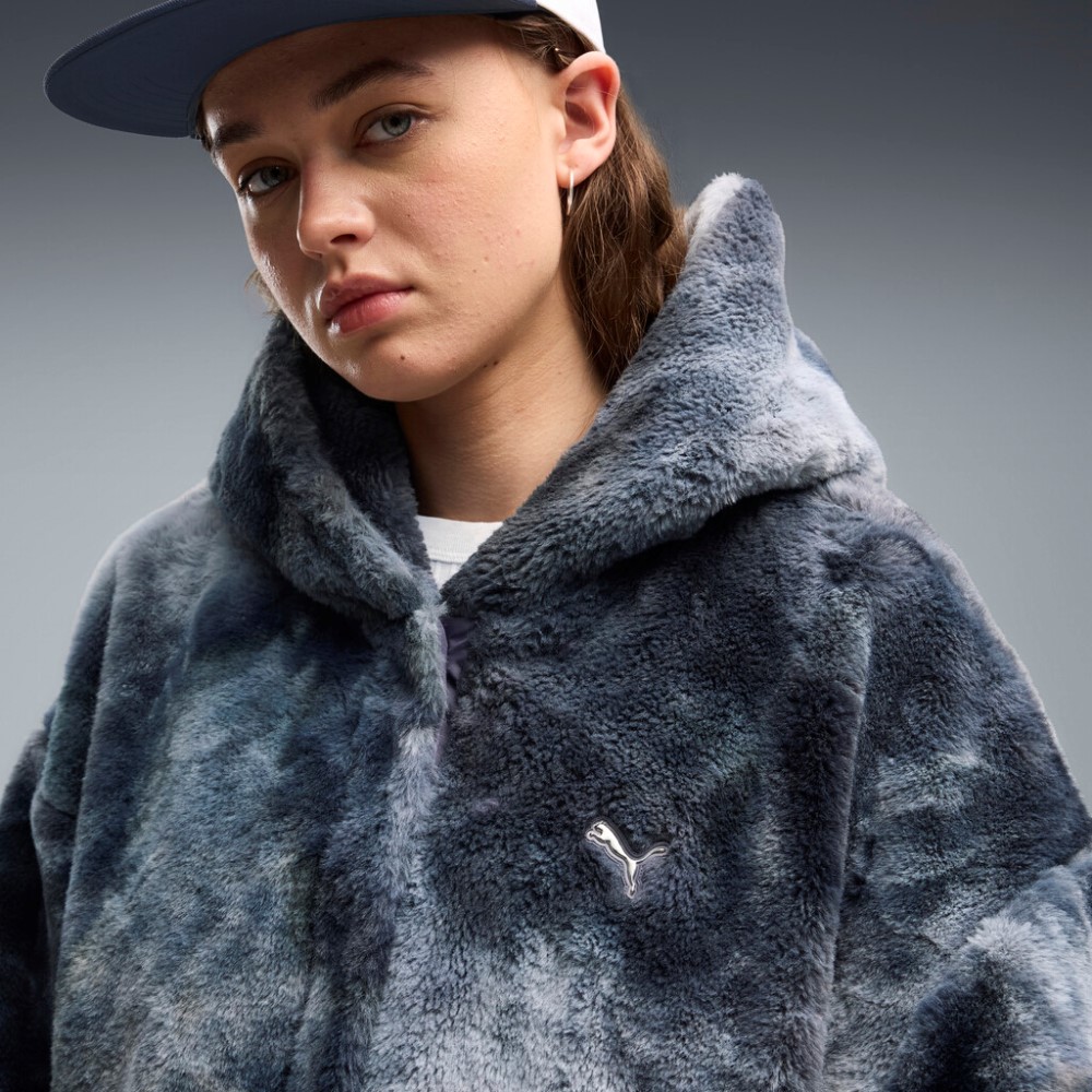 PUMA STREET GLAM HIGHLOFT FLEECE JACKET W