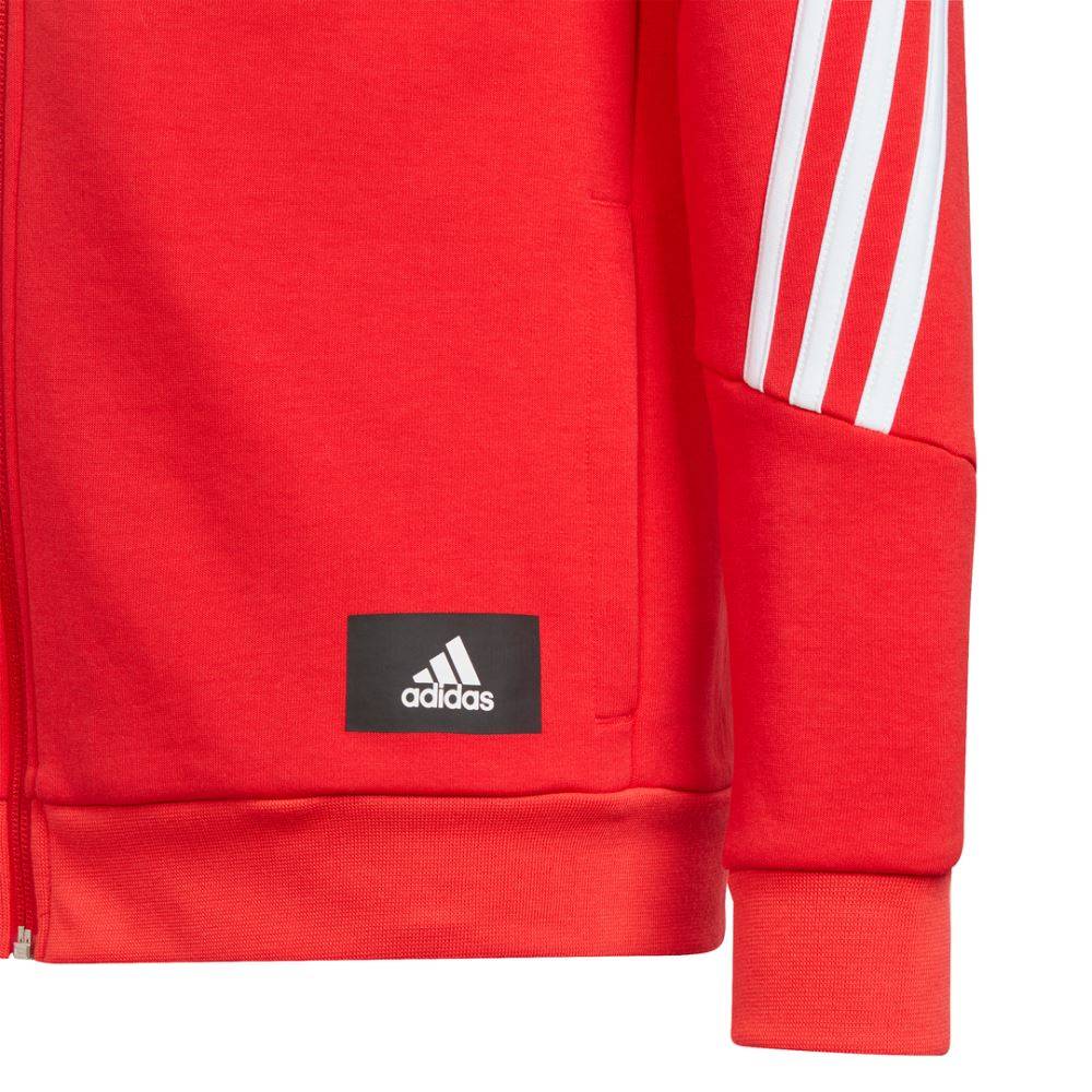 ADIDAS BOYS FUTURE ICONS 3-STRIPES FULL-ZIP HOODIE