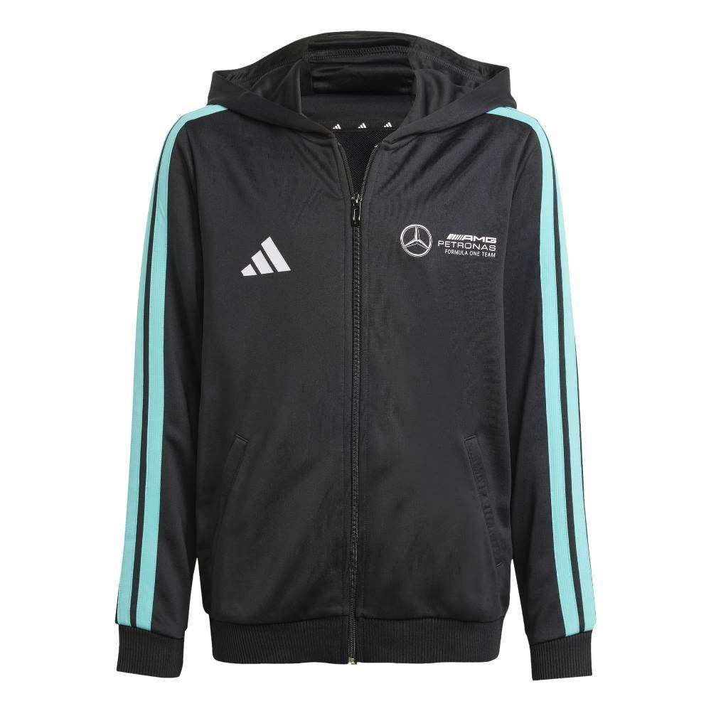 ADIDAS BOYS MERCEDES - AMG PETRONAS FORMULA ONE TEAM DNA FULL ZIP HOODIE