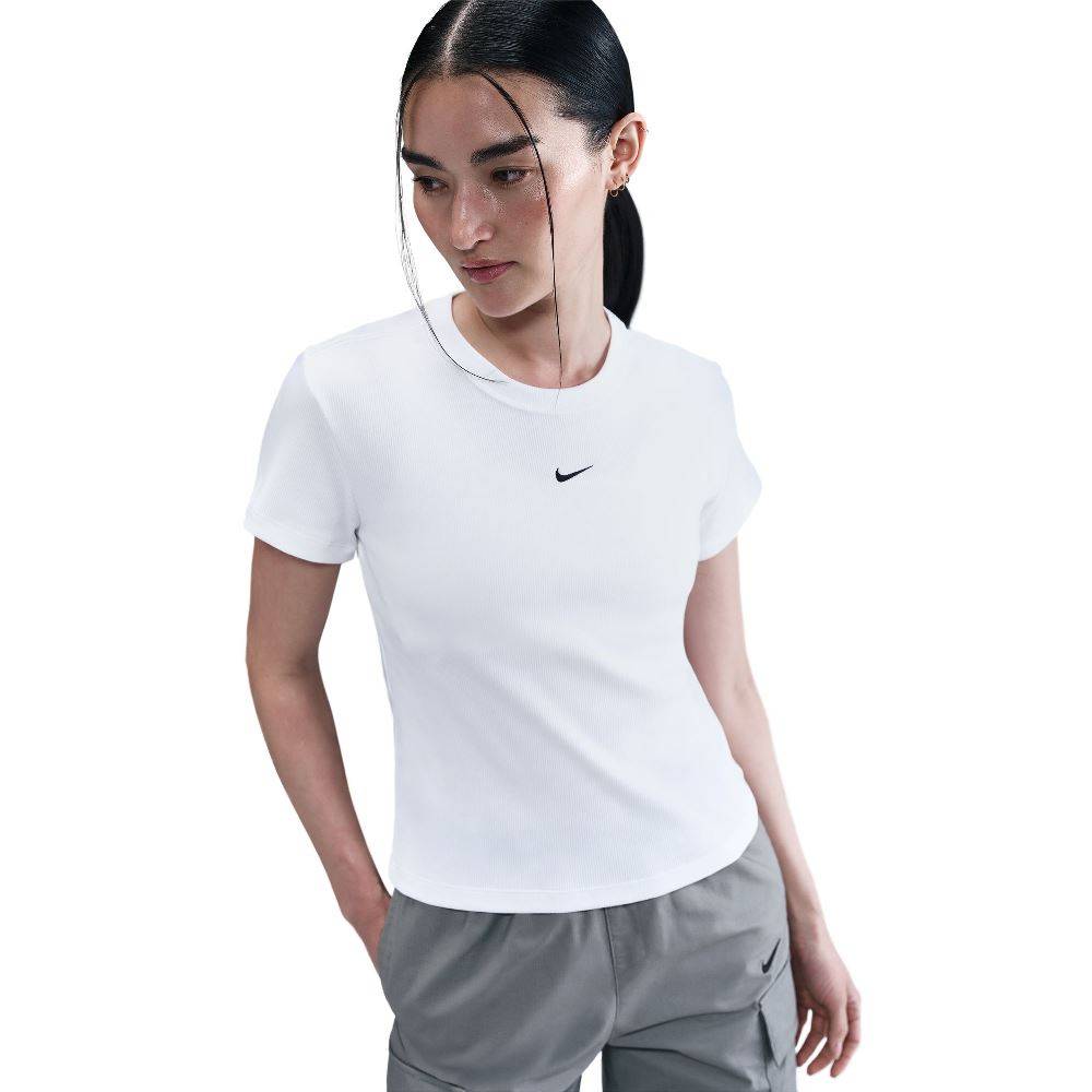 NIKE NSW TIGHT RIBBED SS TOP