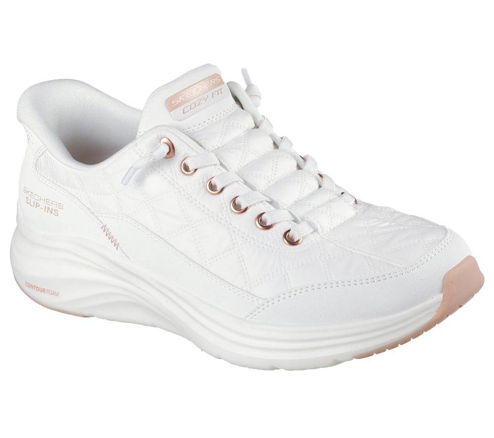 SKECHERS SLIP-INS: CONTOUR FOAM - COZY FIT GOLDEN HOUR WOMENS SHOES