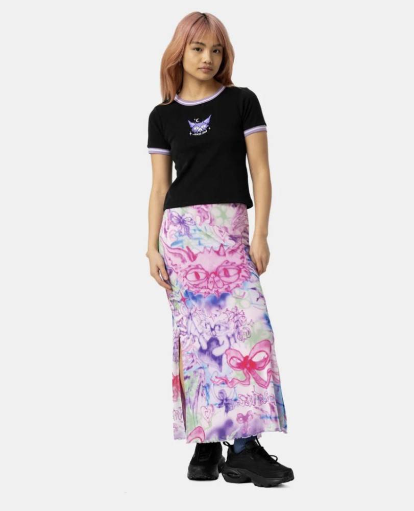 SANTA CRUZ STRIP DIGI MESH SKIRT