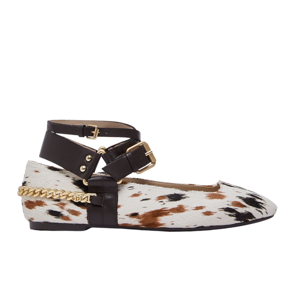 LIU JO BRIGITTE 18 - COW HAIR BALLERINA FLATS