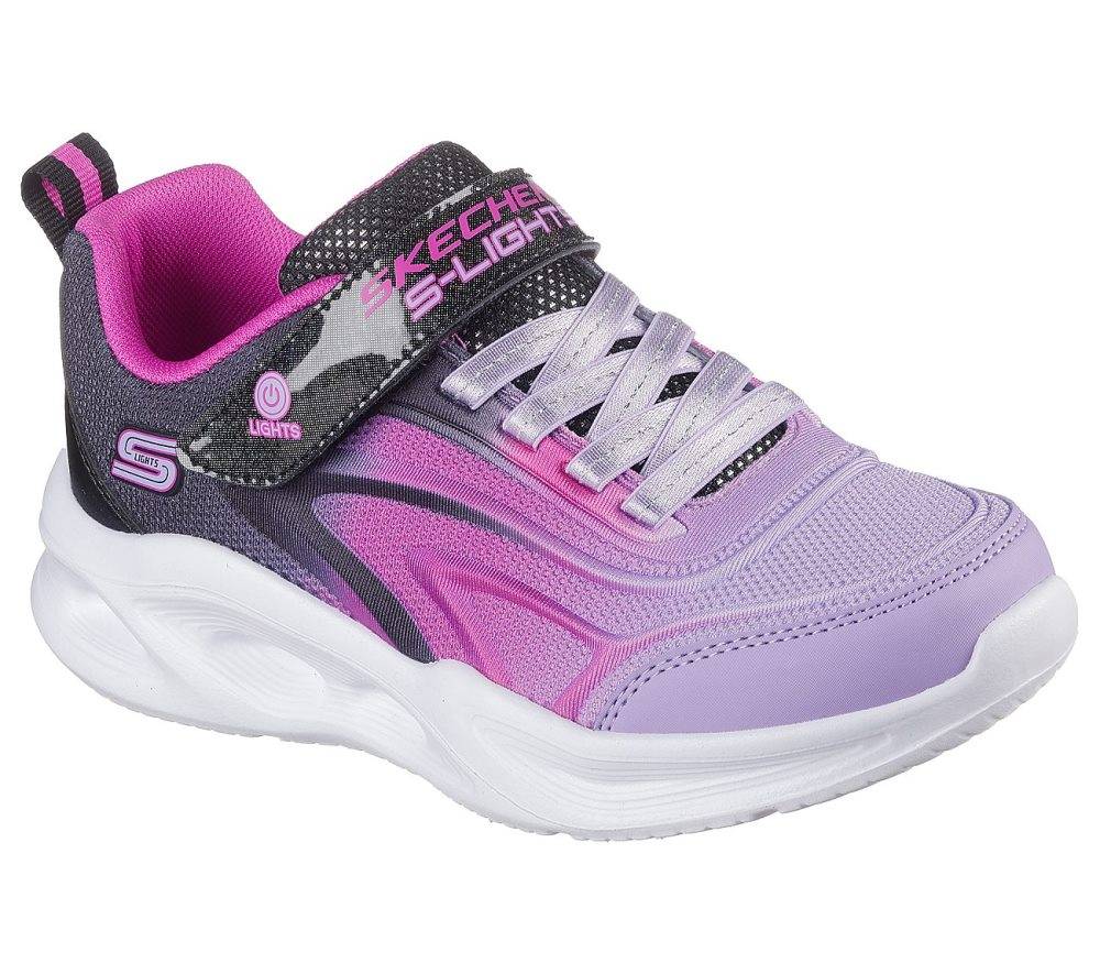 SKECHERS S-LIGHTS: SOLA GLOW - COLOR BREEZE GIRLS SHOES