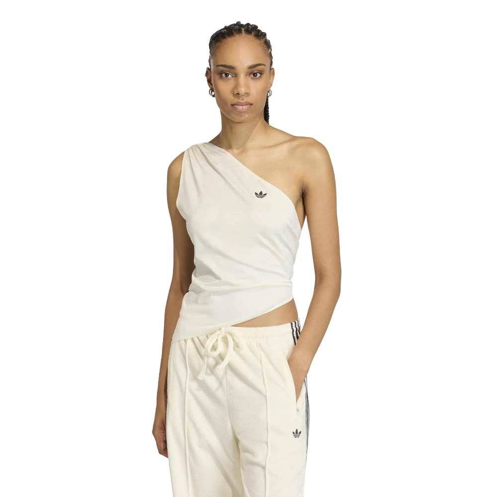 ADIDAS ORIGINALS ROUCHED ONE SHOULDER TOP