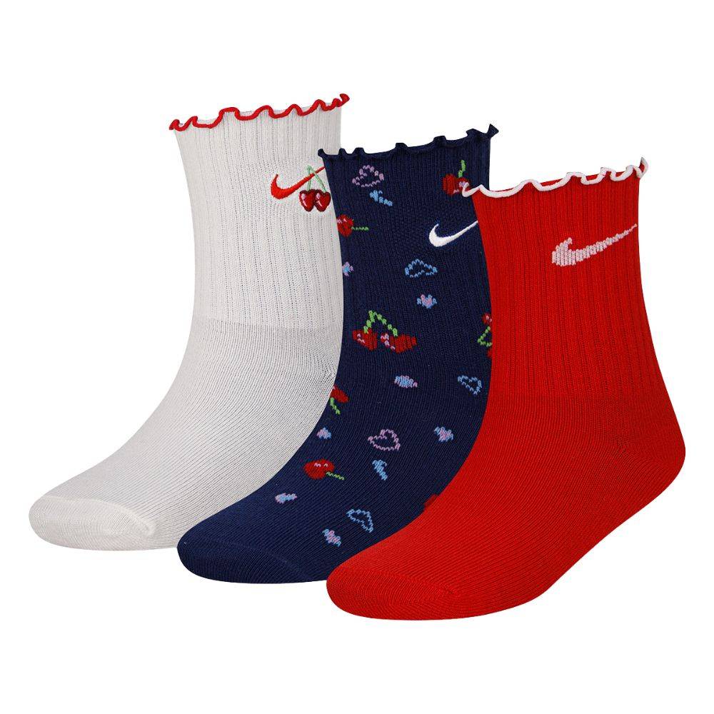 NIKE CHERRY LETTUCE MICRO CREW 3PK