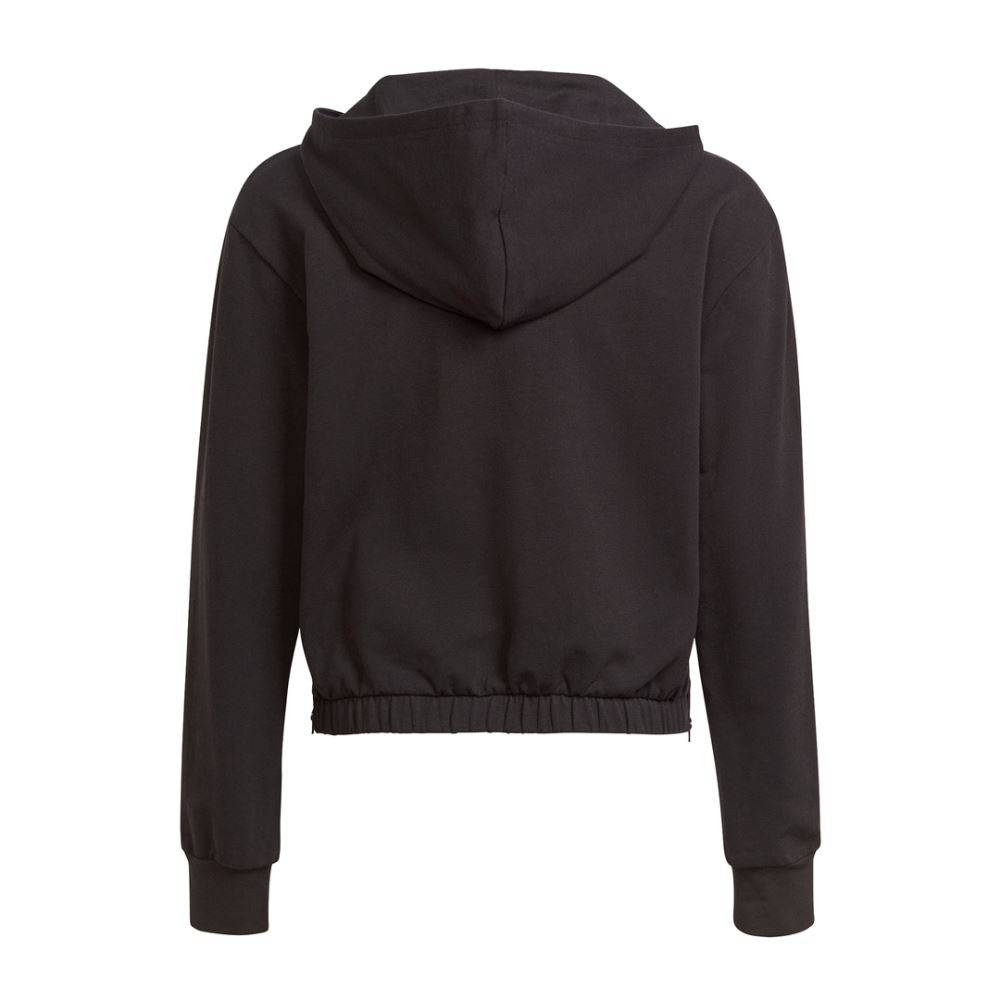 ADIDAS GIRLS DANCE MOVE COMFORT ZIP SIDE SLITS LOOSE HOODIE
