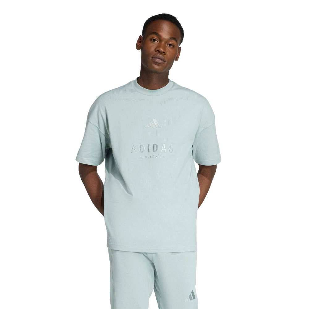 ADIDAS M ALL SZN EMBROIDERED GRAPHICS T-SHIRT