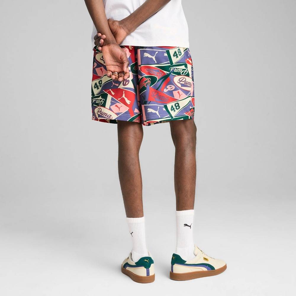 PUMA WARDROBE ESS SPORTS LEGACY AOP RELAXED SHORTS 6’’ WV