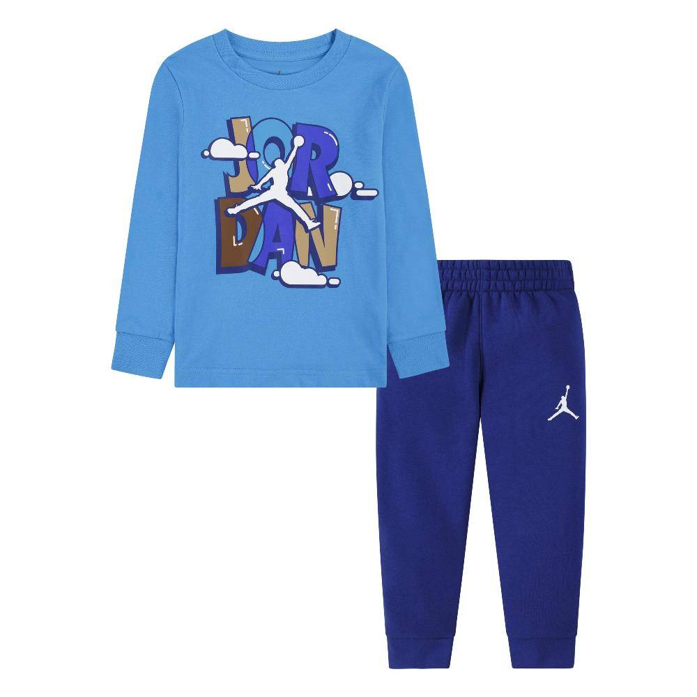 NIKE JORDAN AIR JORDAN INFANT LIL CHAMP LONG SLEEVE TEE AND PANT SET