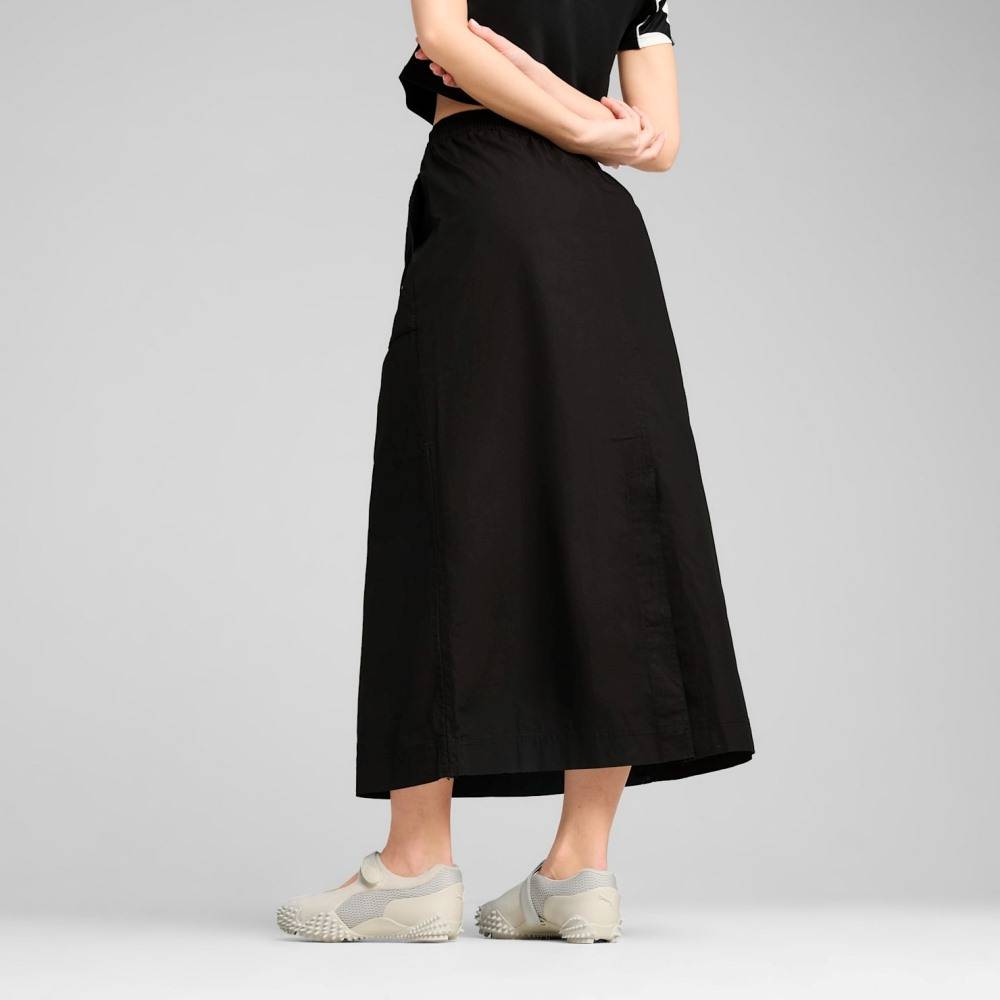 PUMA FUTURE ARCHIVE ZIP-OFF MAXI WOVEN SKIRT