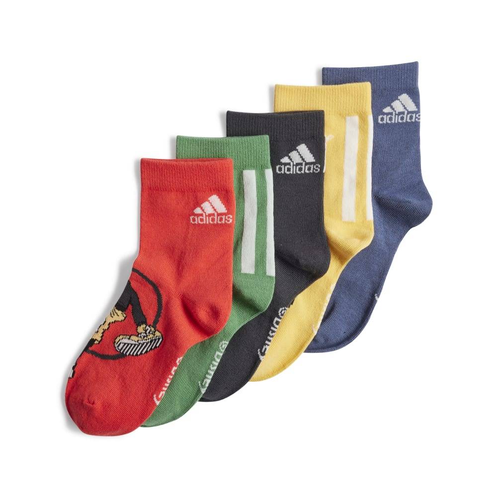 ADIDAS LITTLE KIDS MICKEY MOUSE 5-PAIR SOCKS