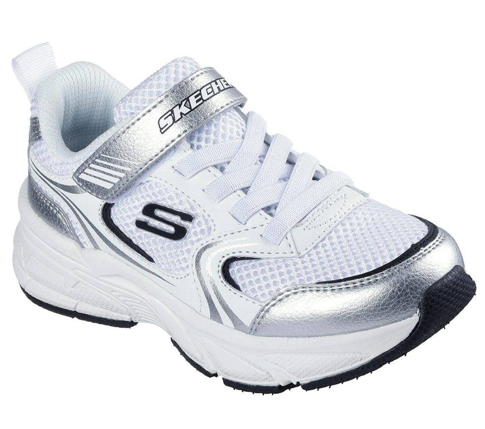 SKECHERS RETRO-GRAPH PU/MESH KIDS SHOES