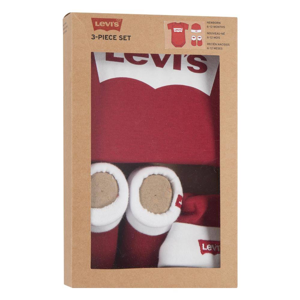 LEVIS BODYSUIT HAT BOOTIE SET