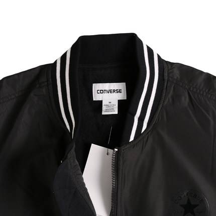 CONVERSE MENS MIX FABRIC BOMBER SWEATER