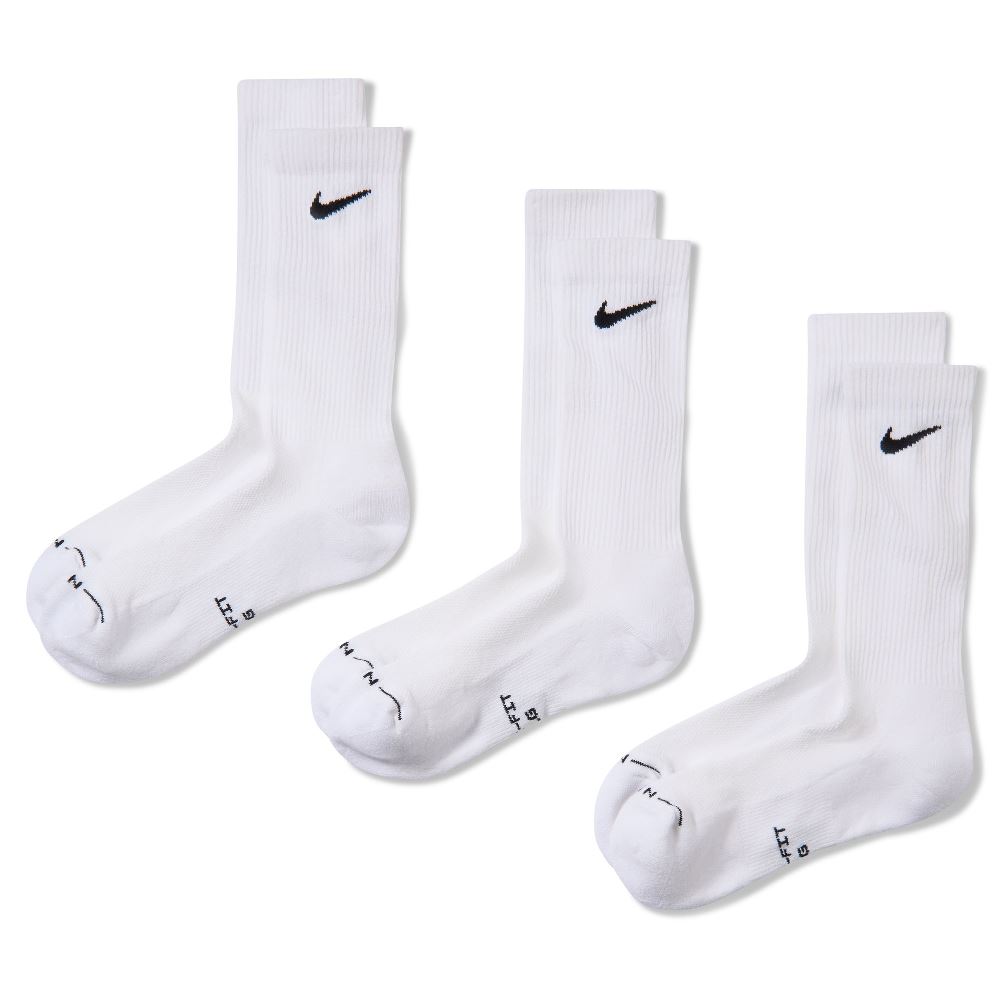 NIKE EVERYDAY ELEVATED CREW SOCKS (3-PAIRS)