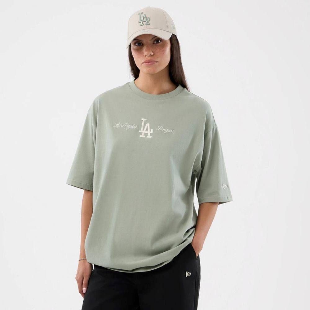 NEW ERA MLB SCRIPT OVERSIZED TEE LOS ANGELES DODGERS