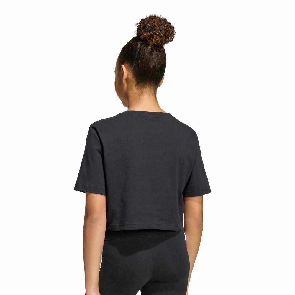 ADIDAS GIRLS EVERYDAY GLAM CROPPED GRAPHIC T-SHIRT