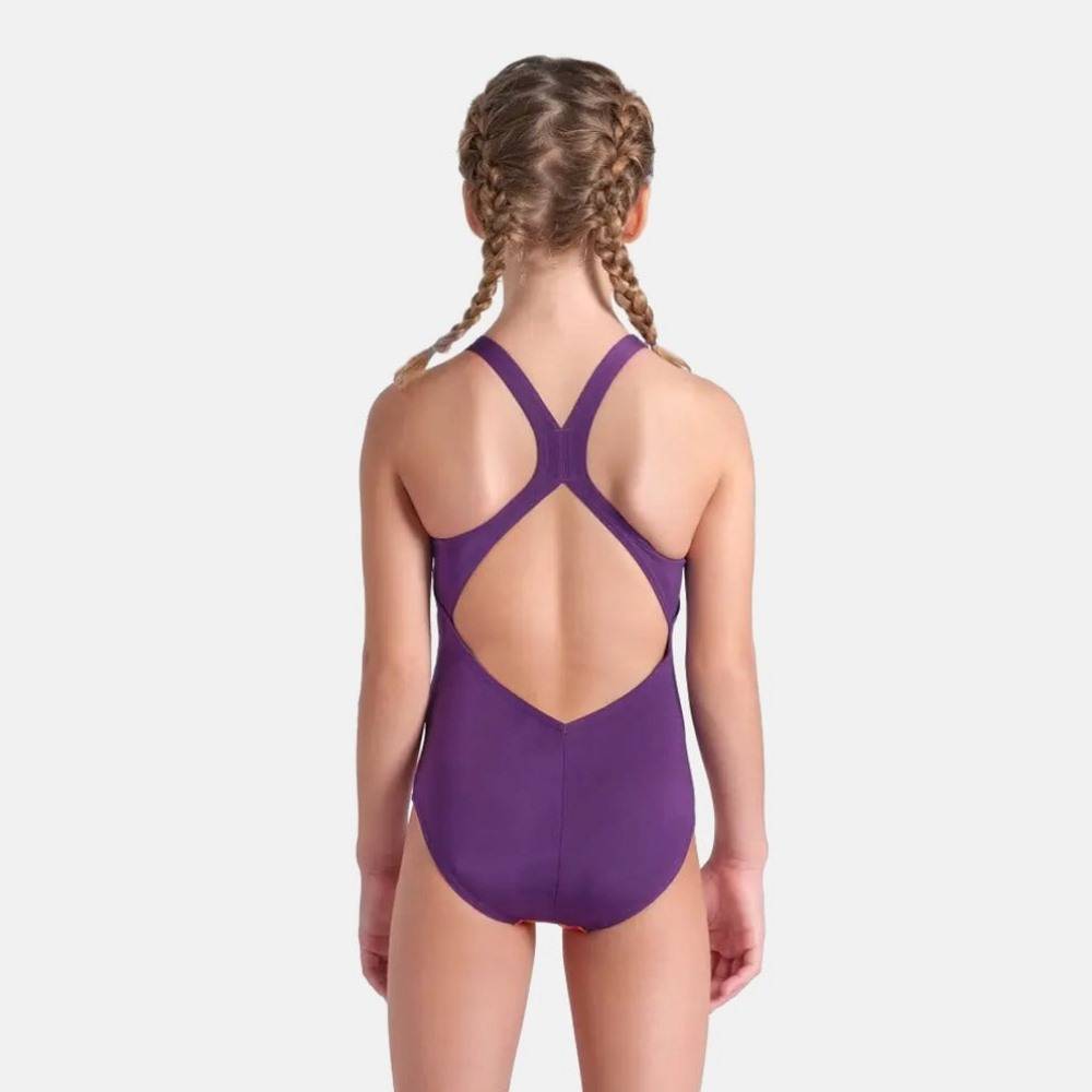 ARENA GIRL'S MULTI COLOURS SWIMSUIT V BACK