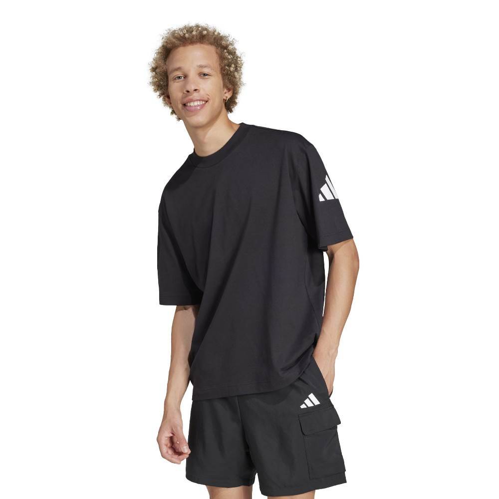ADIDAS M ESSENTIALS LOSE FIT THREE BAR TEE