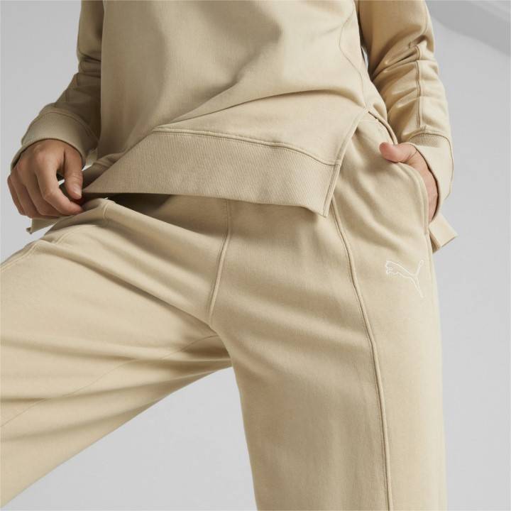 PUMA HER WOMENS FRENCH TERRY HIGH-WAIST PANT