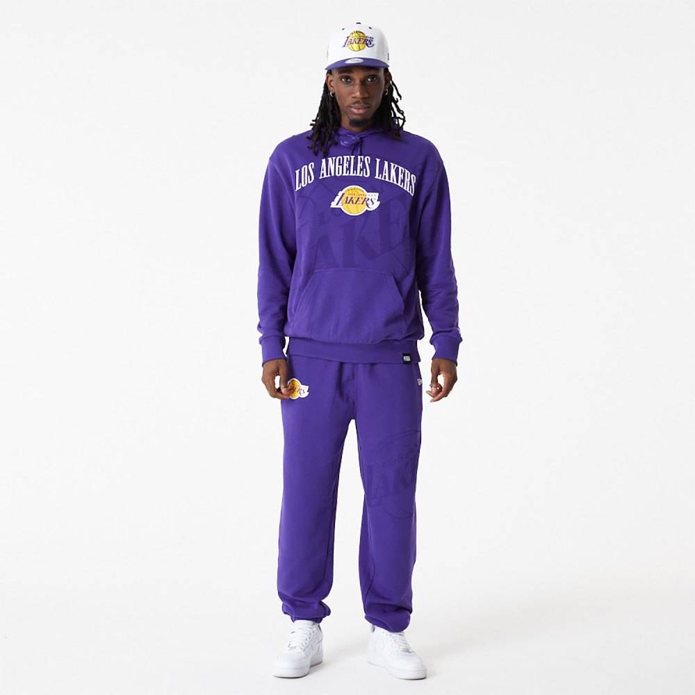 NEW ERA NBA LOGO OVERSIZED HOODY LA LAKERS