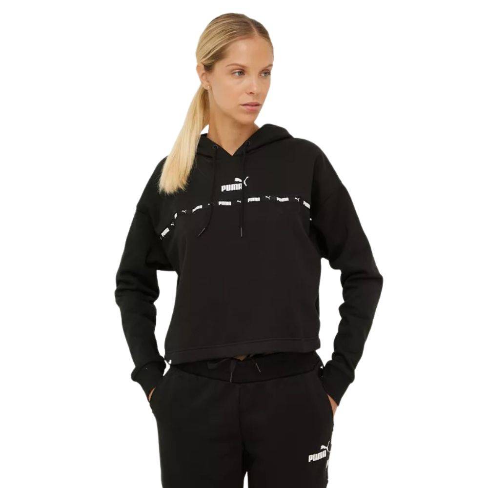 PUMA POWER TAPE WOMENS FLEECE HOODIE