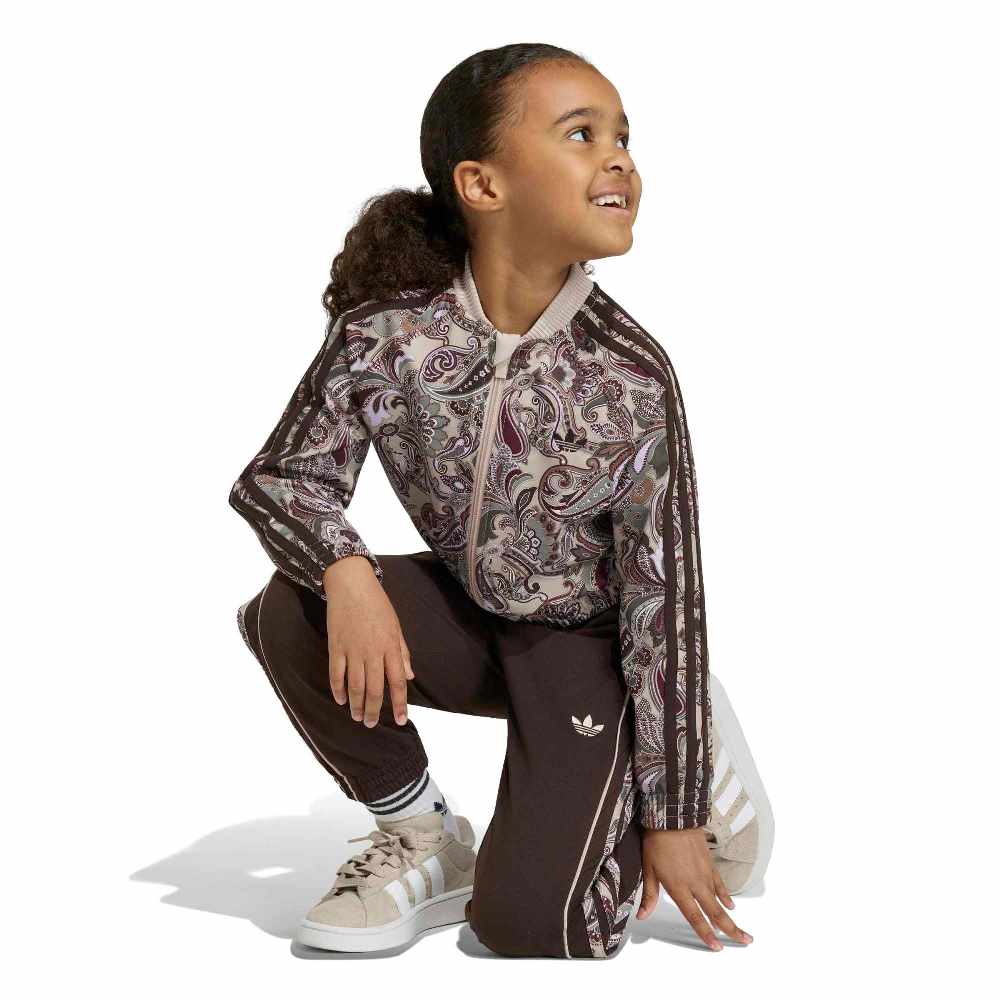 ADIDAS ORIGINALS LITTLE KIDS LIBERTY LONDON SST LOOSE SHORT TRACK SUIT SET