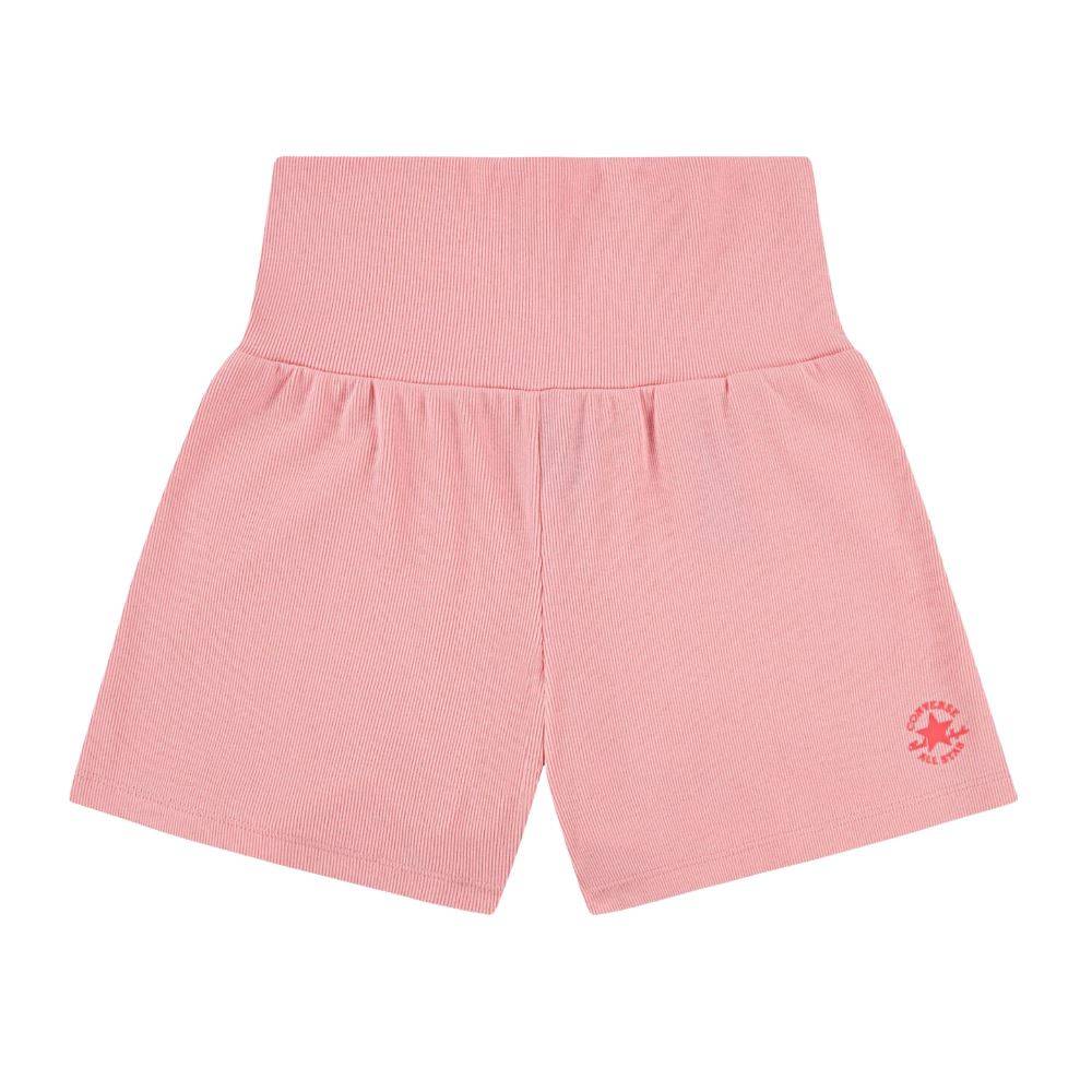 CONVERSE GIRLS RIBBED SHORT W FOLDDOWN WAIST SHORT