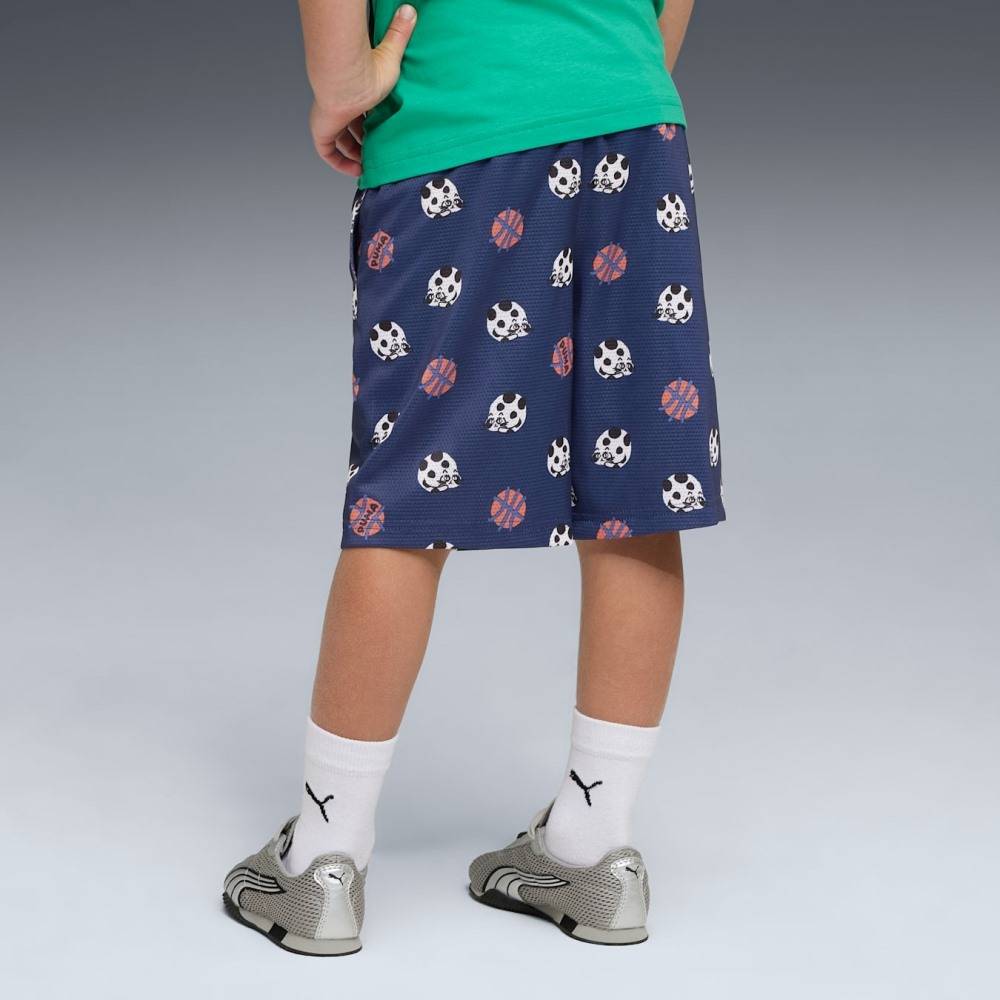 PUMA SPORTY CATS RELAXED AOP MESH SHORTS PS