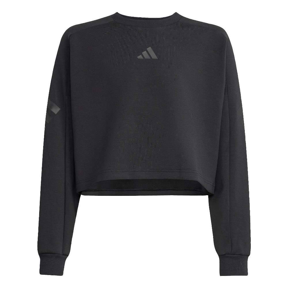 ADIDAS GIRLS FUTURE ICONS 3 STRIPES CROPPED SWEATSHIRT