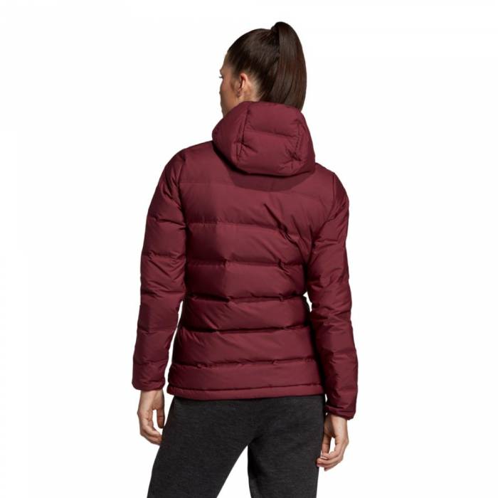 ADIDAS HELIONIC DOWN HOODED JACKET WOMENS