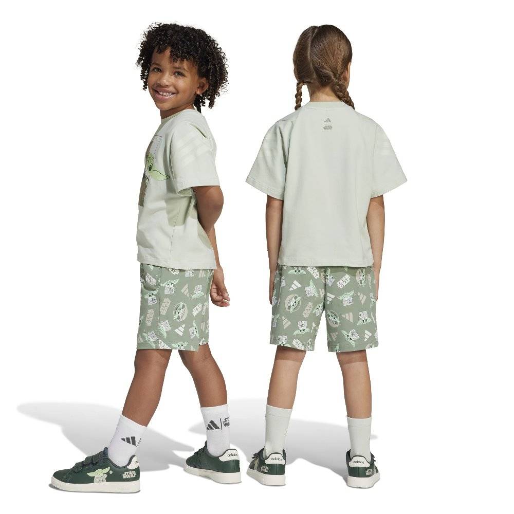 ADIDAS LITTLE KIDS STAR WARS MANDALORIAN T-SHIRT SET