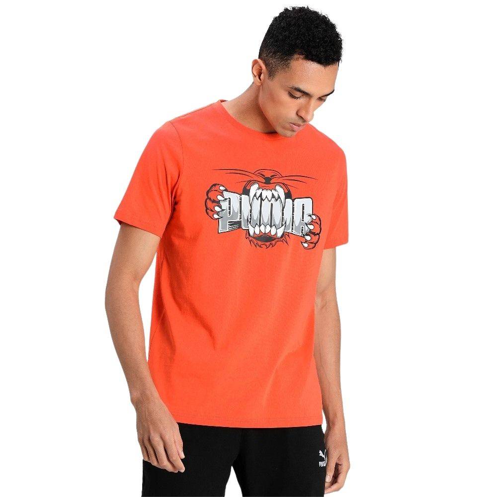 PUMA LOGO PLAY MENS GRAPHIC TEE