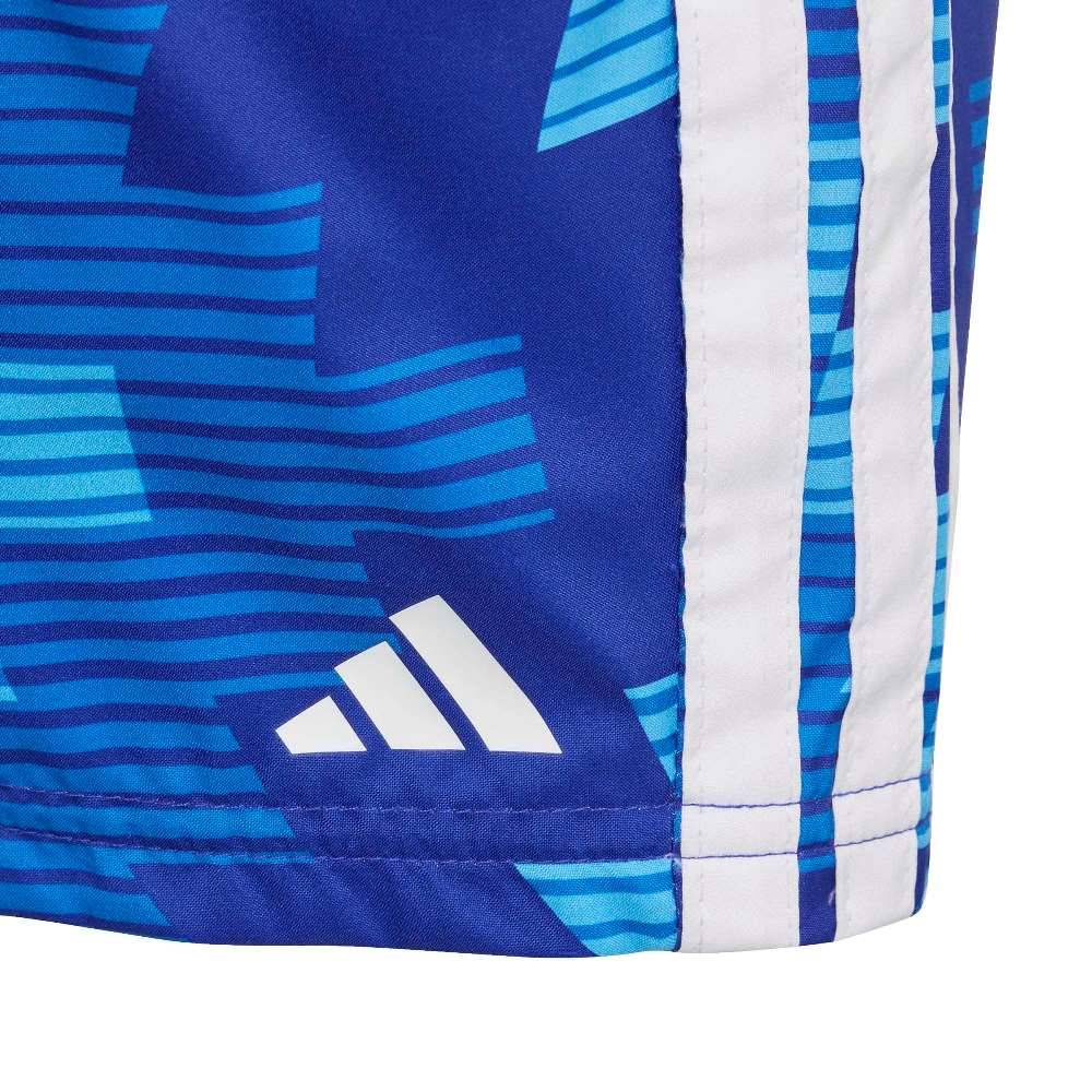 ADIDAS BOYS FOOTBALL-INSPIRED GRAPHIC SWIM SHORTS