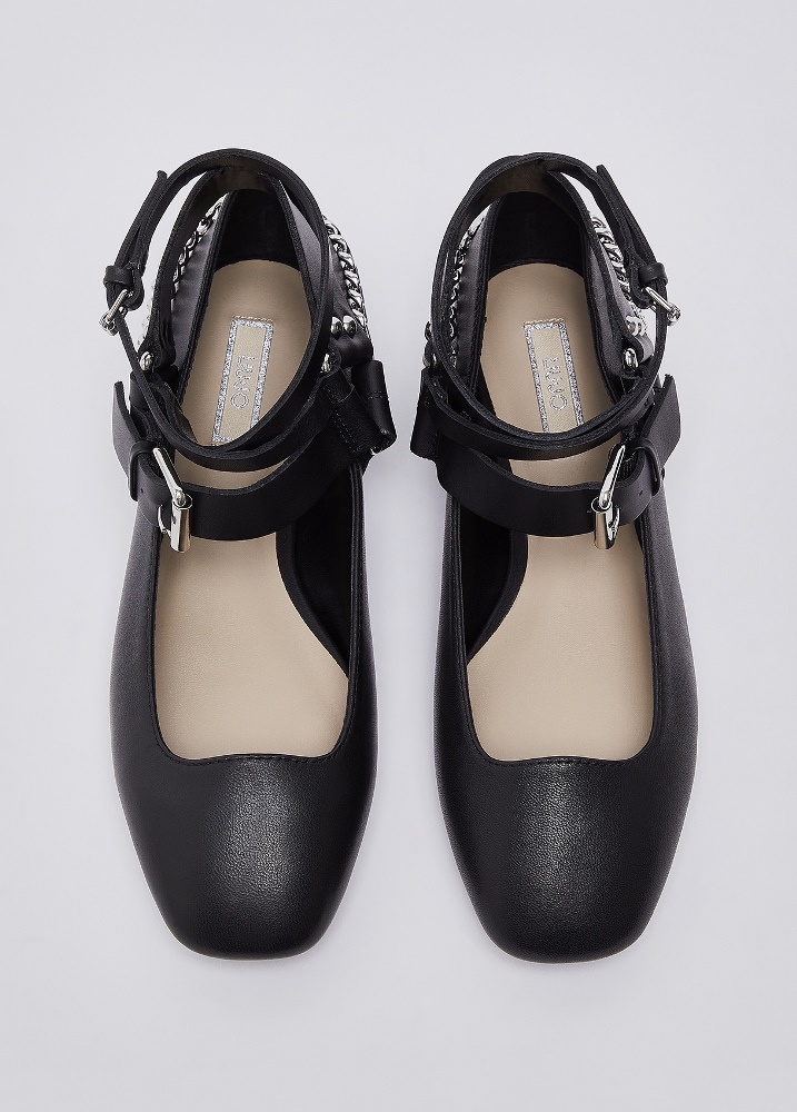 LIU JO BRIGITTE 18 - LEATHER BALLERINA FLATS