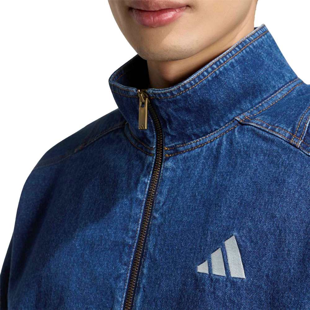 ADIDAS M STADIUM LOOSE FIT DENIM TRACK JACKET