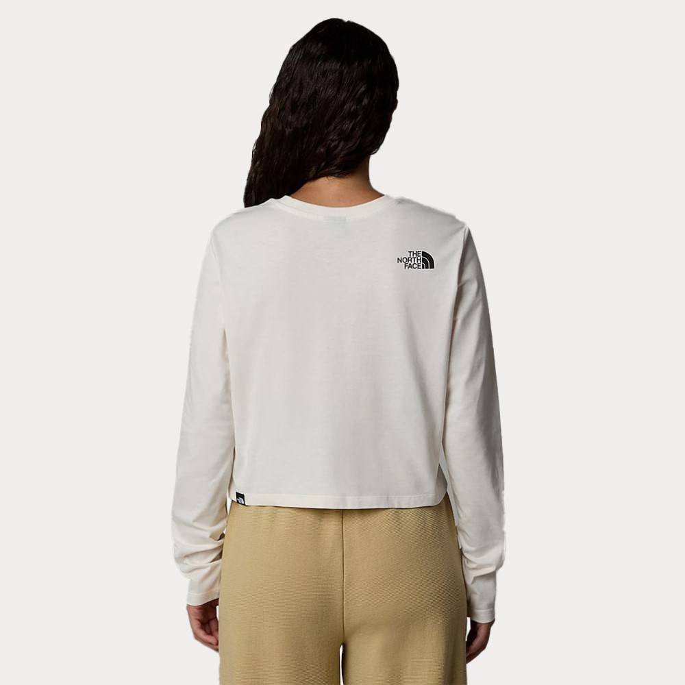 THE NORTH FACE WOMENS LONGSLEEVE SIMPLE DOME CROP TEE